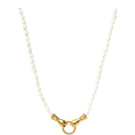 Harris Reed In Good Hands Pearl Necklace