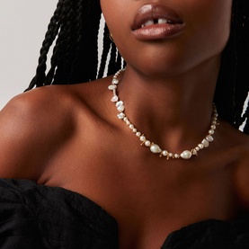 Mixed Pearl Beaded Necklace