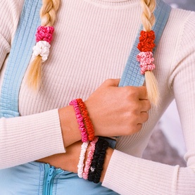 Pure Silk Skinny Scrunchie Cracker - Jean