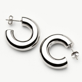Chubby Medium Hoop Earrings