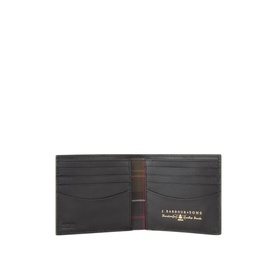 Logo Grained Leather Wallet