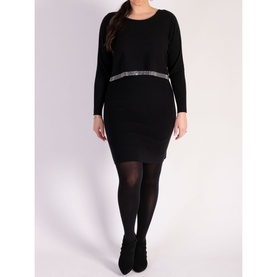 Layered Diamante-Detail Dress