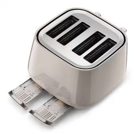 Eclettica Kettle and Toaster Beige Set
