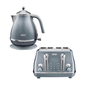 Icona Metallics Blue Kettle & Toaster Set