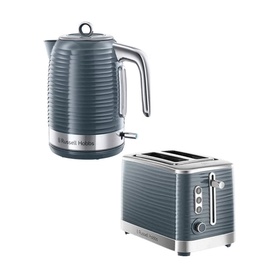 Inspire Kettle and Toaster Set Grey