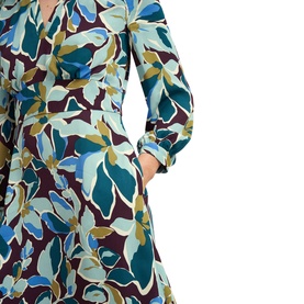 Lea Printed Flared Dress