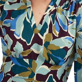 Lea Printed Flared Dress