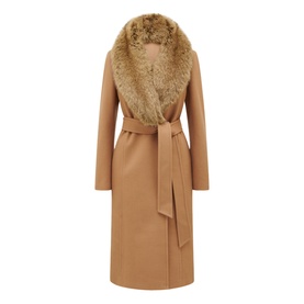 Monica Faux Fur Wrap Coat