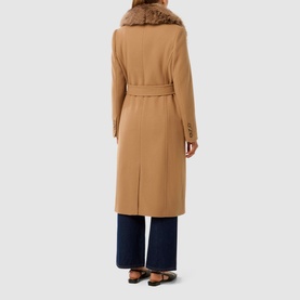 Monica Faux Fur Wrap Coat