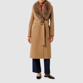 Monica Faux Fur Wrap Coat