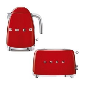 Kettle Toaster Red