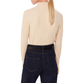 Textured Turtleneck Sweater