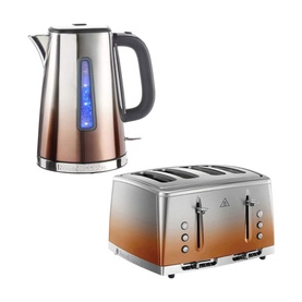 Eclipse Kettle and Toaster Set Copper