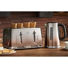 Eclipse Kettle and Toaster Set Copper