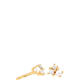 Pearl & Crystal Stud Earrings