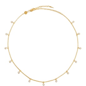 Interstellar Drop Choker Necklace