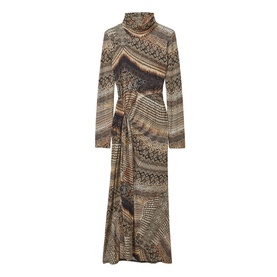 Naomi Snake Draped Dress