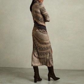 Naomi Snake Draped Dress