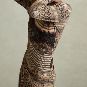 Naomi Snake Draped Dress