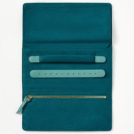 Grained Leather Jewellery Roll