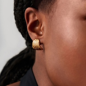 Ripple Stud Earrings