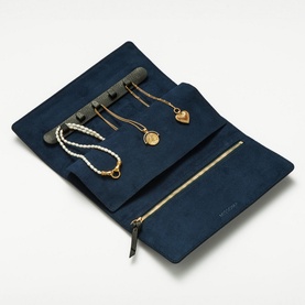 Grained Leather Jewellery Roll