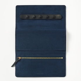 Grained Leather Jewellery Roll