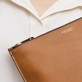 Ella Large Smooth Leather Pouch