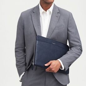 City Laptop Leather Folio Case
