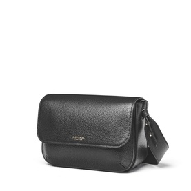 Ella Grande Grained Leather Crossbody Bag