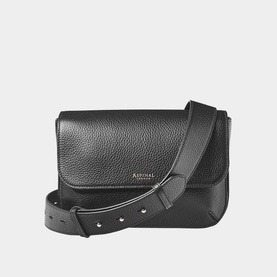 Ella Grande Grained Leather Crossbody Bag