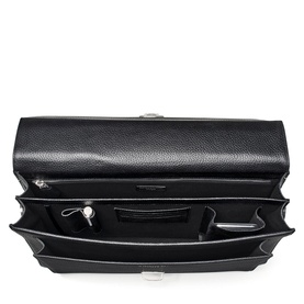 City Grained Leather Briefcase
