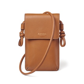 Ella Smooth Leather Crossbody Phone Pouch