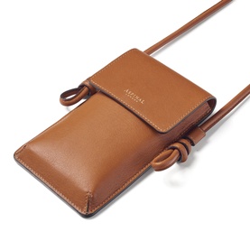 Ella Smooth Leather Crossbody Phone Pouch