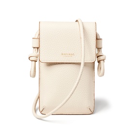 Ella Grained Leather Crossbody Phone Pouch