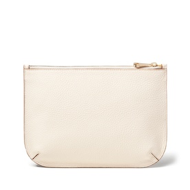 Ella Large Grained Leather Pouch