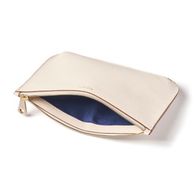 Ella Large Grained Leather Pouch