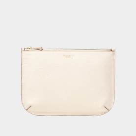 Ella Large Grained Leather Pouch