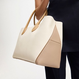 London Grained Leather Tote Bag