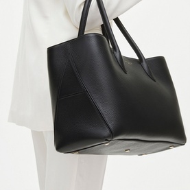 London Grained Leather Tote Bag