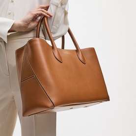 London Smooth Leather Tote Bag