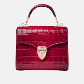 Mayfair&reg; Mini Croc-Embossed Top Handle Bag