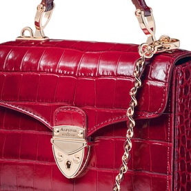 Mayfair&reg; Mini Croc-Embossed Top Handle Bag