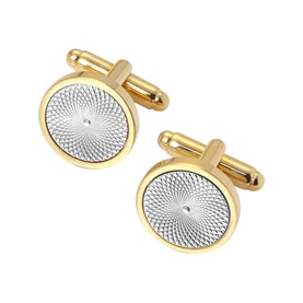 Engraved Centre Round Cufflinks