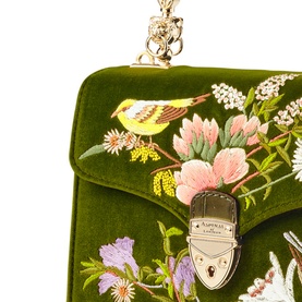 Mayfair&reg; Embroidered English Garden Midi Crossbody Bag