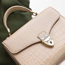 Mayfair&reg; Patent-Croc Midi Crossbody Bag