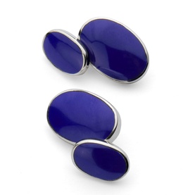 Blue Lapis Oval Cufflinks