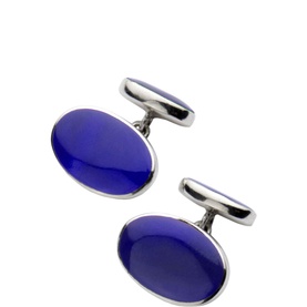 Blue Lapis Oval Cufflinks