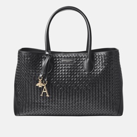 London Woven Leather Tote Bag