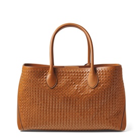 London Woven Leather Tote Bag